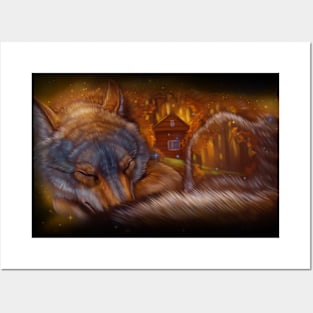 Wolf - the keeper of the hearth Posters and Art